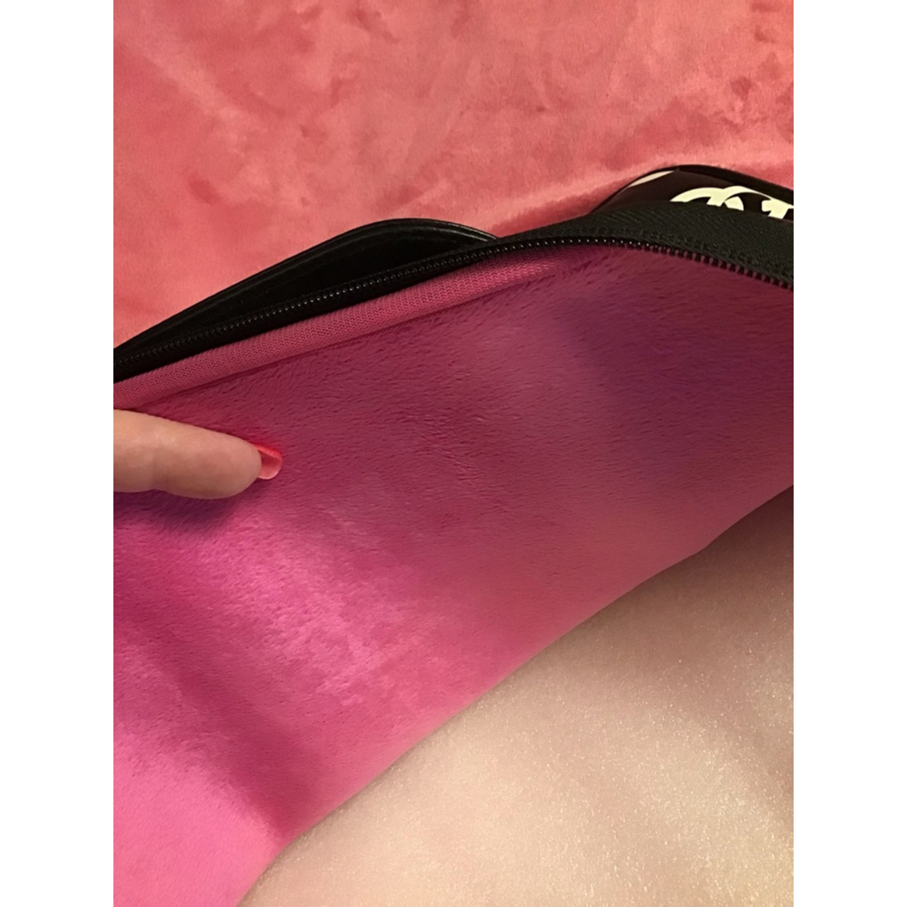 Black Hot Pink White Chain Laptop Bag NEW - Picture 9 of 16